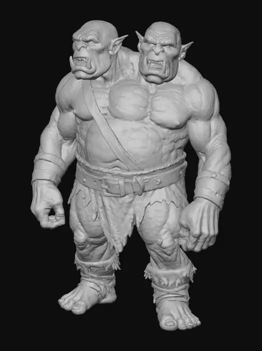 3D model for Two-Headed Ogre