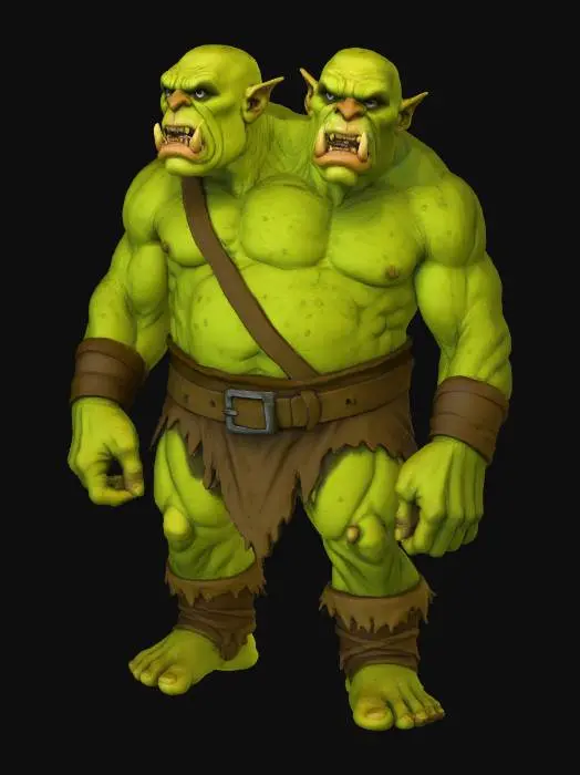 3D model for Two-Headed Ogre