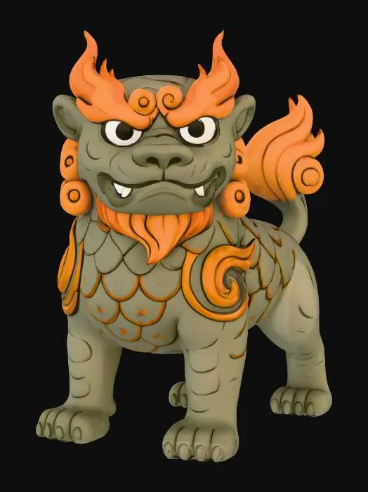 3D model for Guardian Lion
