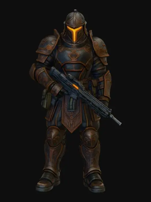 3D model for East Asian Cyber Soldier