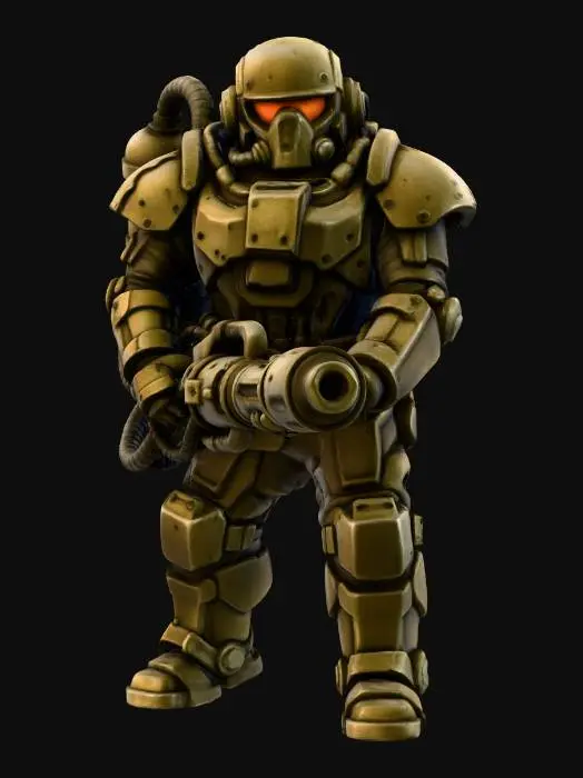 3D model for Flamethrower trooper