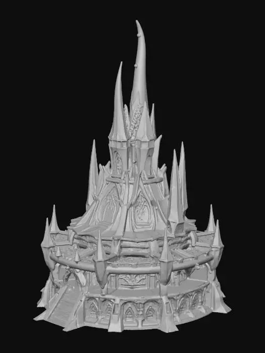 3D model for Elven command center no background