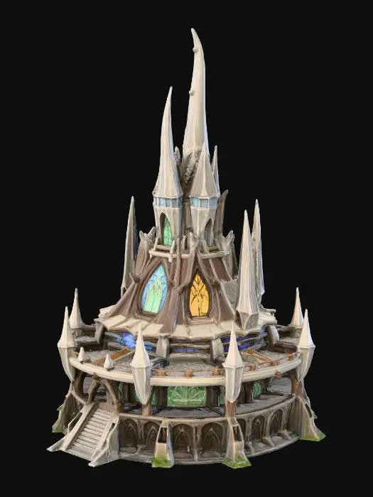 3D model for Elven command center no background
