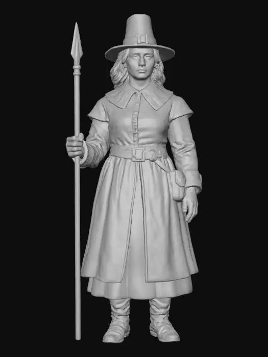 3D model for Pilgrim Watcher, #Thanksgiving#