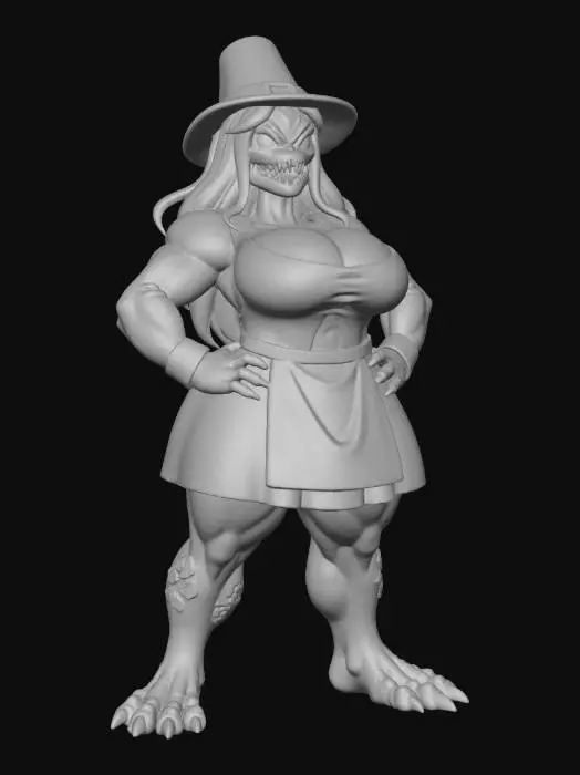 3D model for Pilgrim Monster Mash, #Thanksgiving#