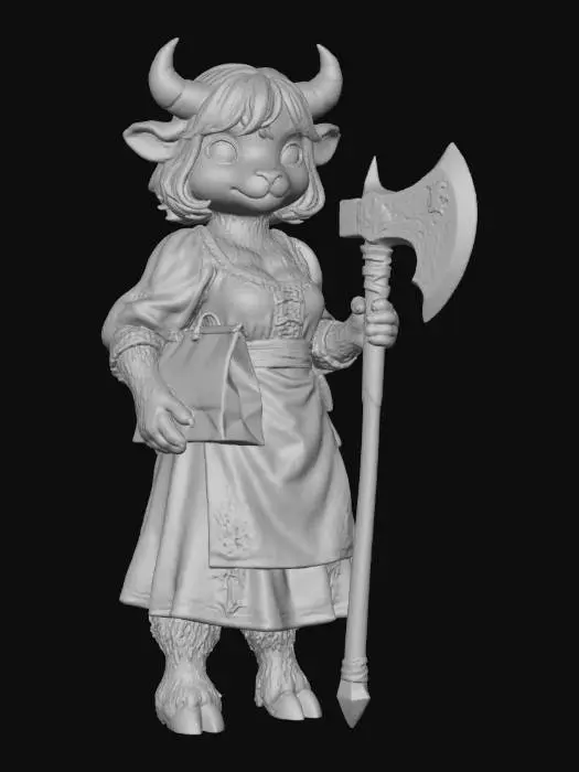 3D model for Herbalist Warrior, #Thanksgiving#