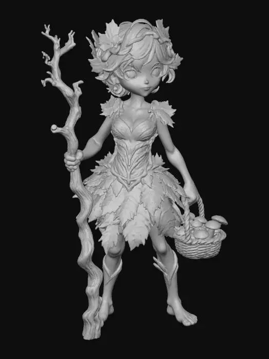 3D model for Autumn Sprite, #Thanksgiving#