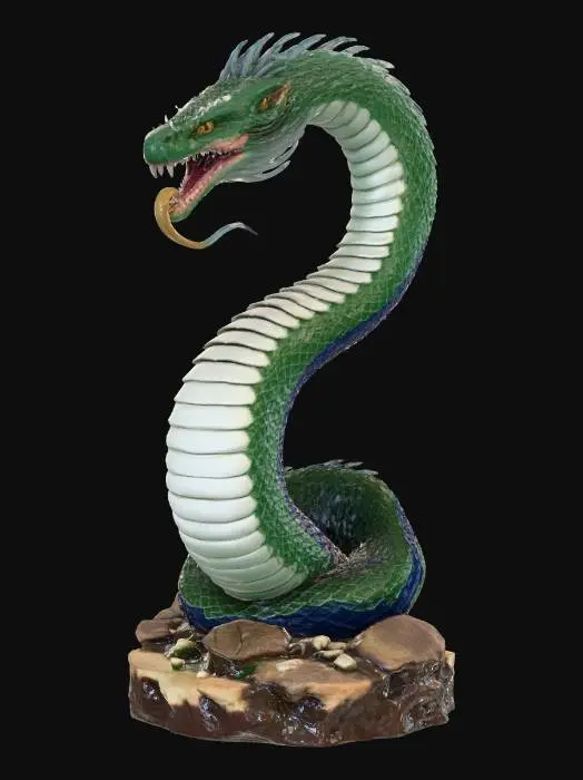 3D model for Jormungandr statue no background
