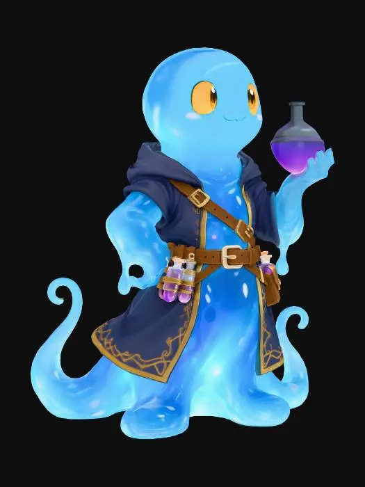 3D model for Alchemy Slime Scholar
