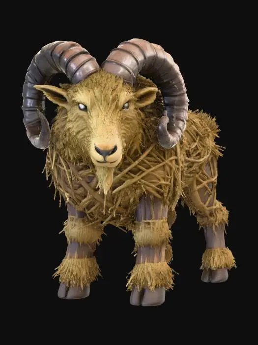 3D model for Ram of Straw, #Christmas2025#