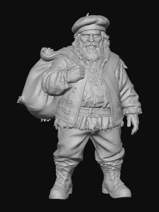 3D model for Olentzero, #Christmas2025#