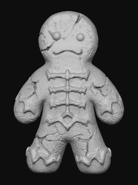 3D model for Cracked Gingerbread Guardian, #Christmas2025#
