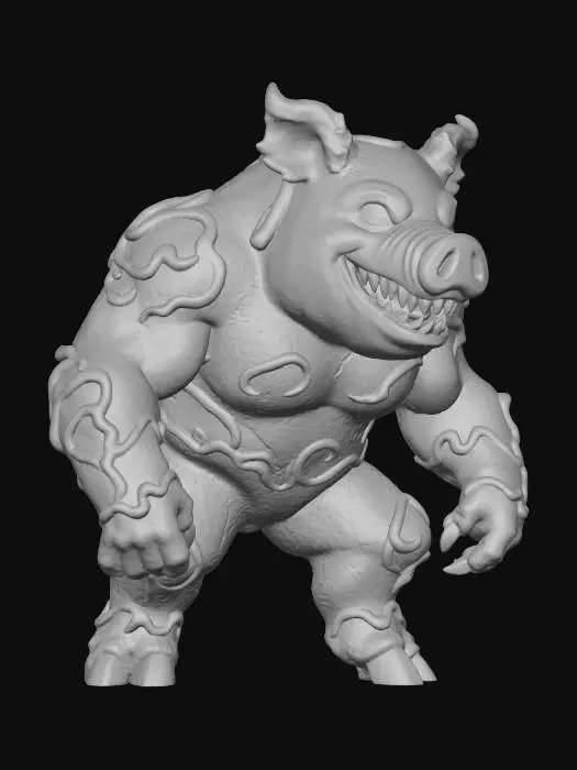 3D model for #Christmas2025#, gingerbread piggy