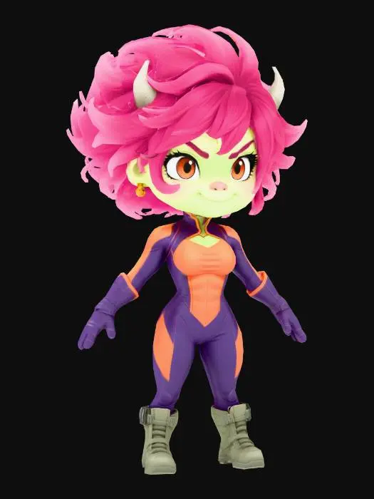 3D model for Pixie Warrior