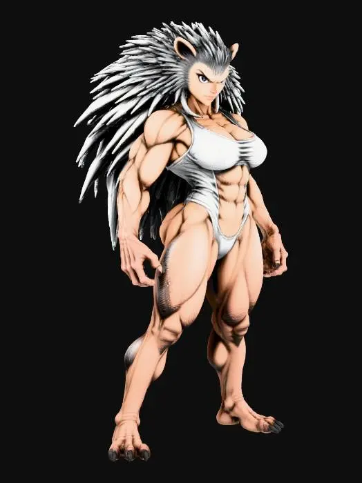 3D model for Porcupine Warrior