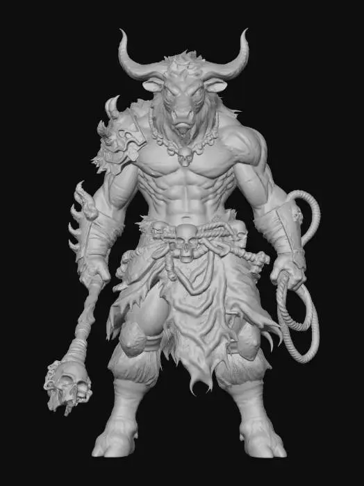 3D model for Minotaur Warlord