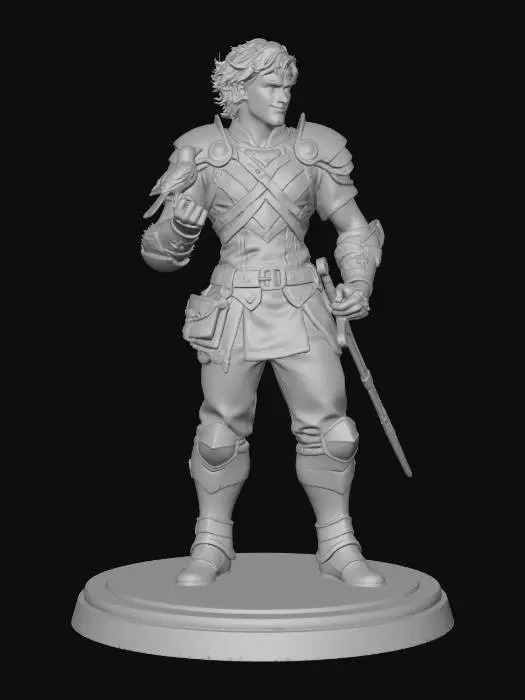 3D model for Lemminkäinen and the Bird