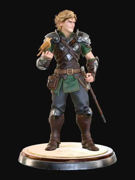 3D model for Lemminkäinen and the Bird