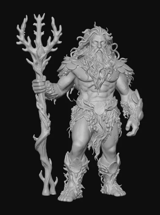 3D model for Ahti God of Sea