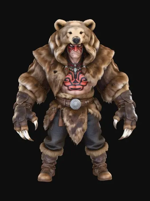 3D model for Bear Warrior