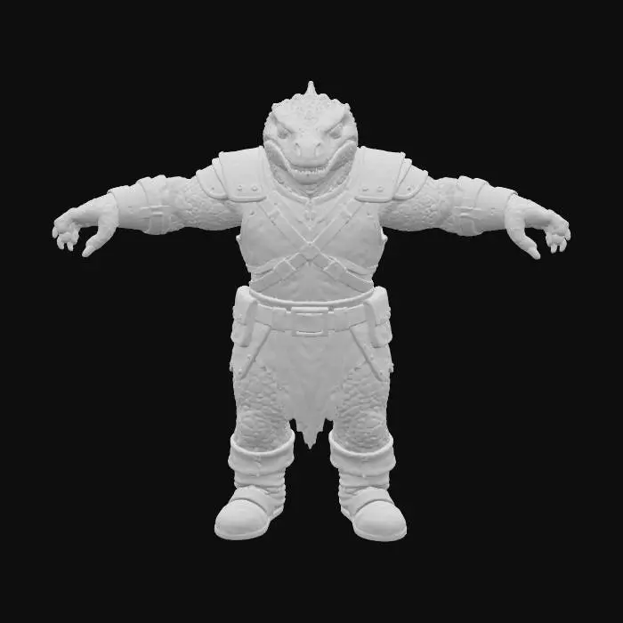 3D model for Lizard Warrior