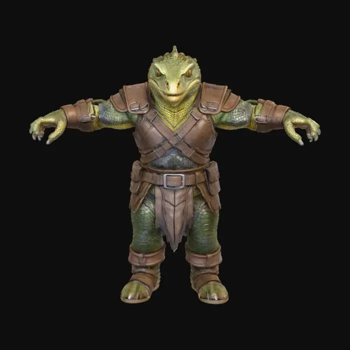 3D model for Lizard Warrior