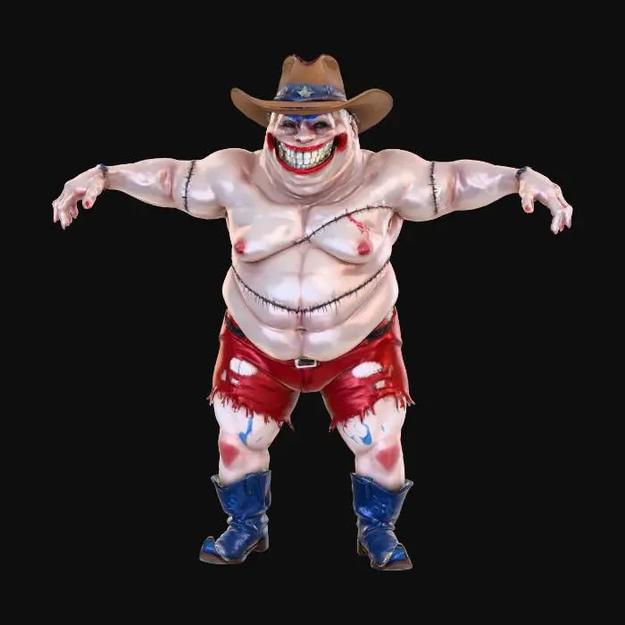 3D model for Cowboy Grin, #villain#