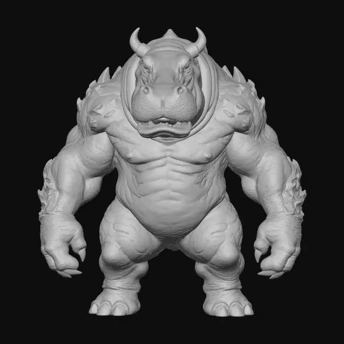 3D model for Inferno Hippo Titan, #Halloween2025#