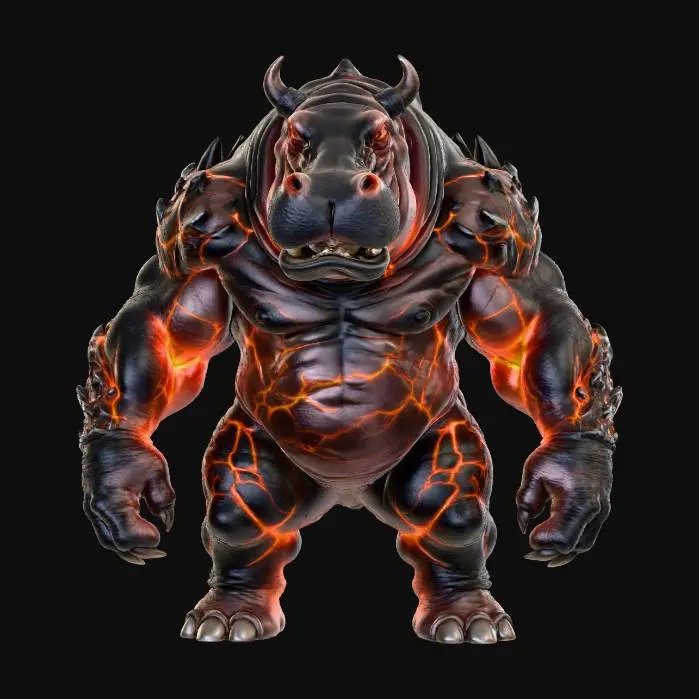 3D model for Inferno Hippo Titan, #Halloween2025#