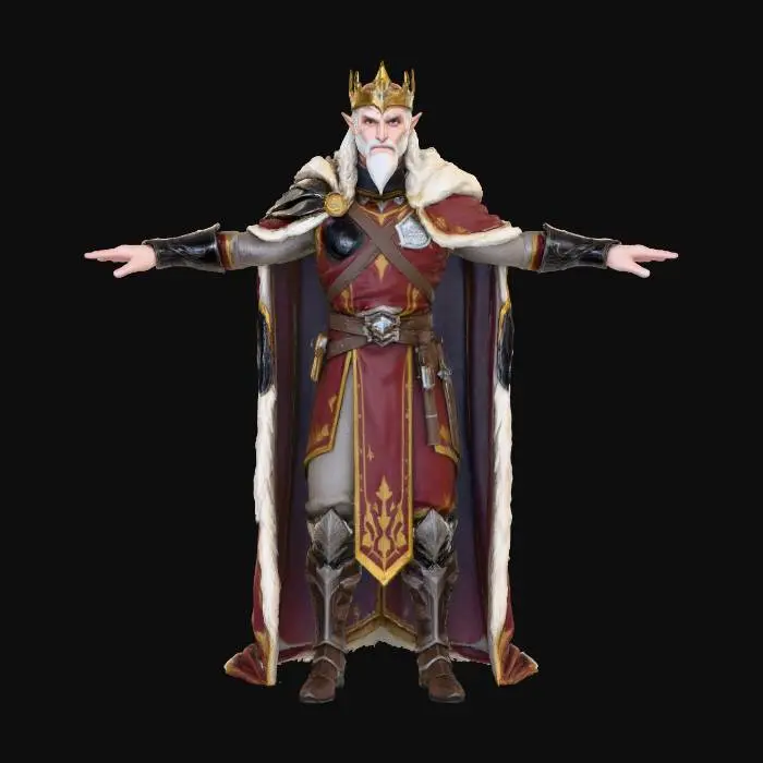 3D model for elven king no background