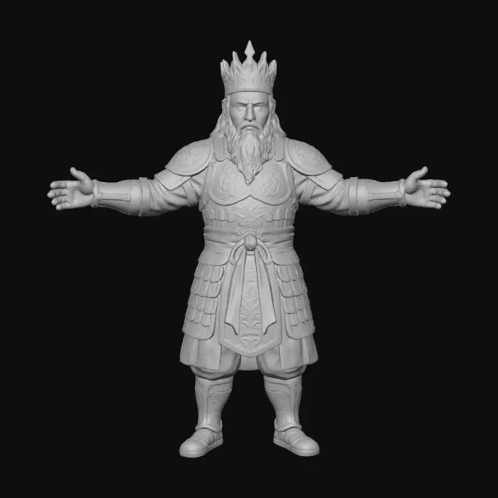 3D model for Damun Cheonwang, the Northern Heavenly King