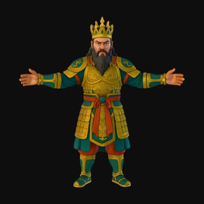 3D model for Damun Cheonwang, the Northern Heavenly King