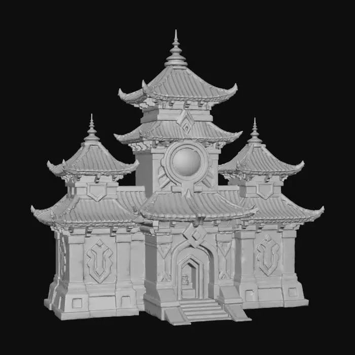 3D model for Ethereal Command Center Pagoda