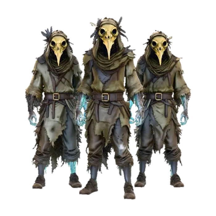 Wren Boys, #Christmas2025# - Costumes 3D model, vytvořený pomocí AI