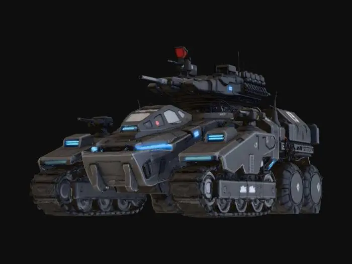 3D model for Mix the 5 images into a new war fighting machine reference. # Sculpt detail # game model