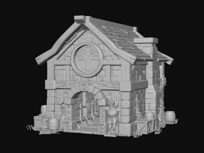 3D model for Medieval Armory