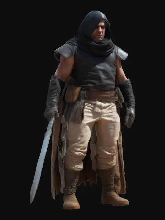3D model for Mad Max, Jedi, Action Pose