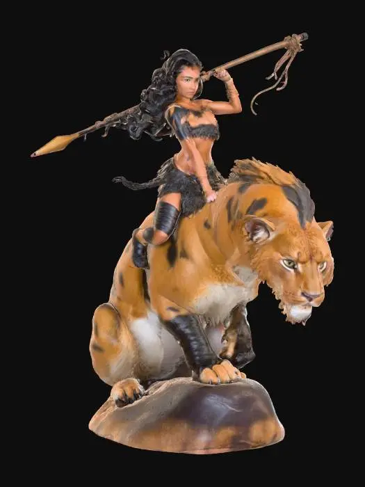 3D model for Warrior and Lioness