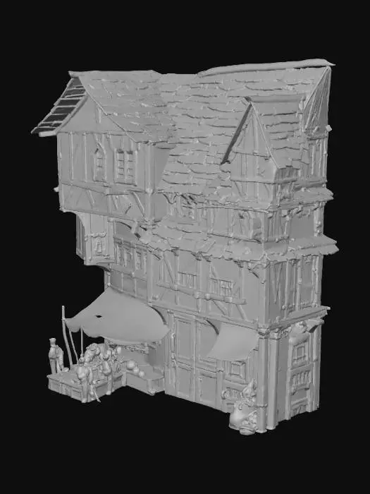 3D model for Whimsical Streetscape