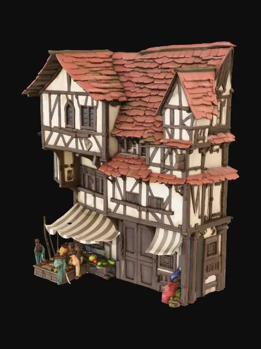 3D model for Whimsical Streetscape