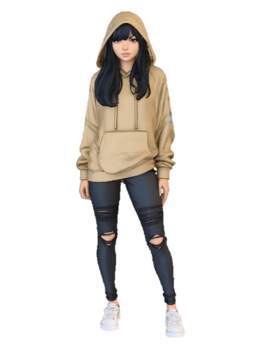 Hooded Style par jordenbridge — réalisé avec le générateur 3D IA Meshy, téléchargement gratuit FBX OBJ GLB STL