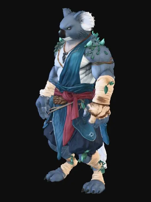 3D model for Koala Warrior