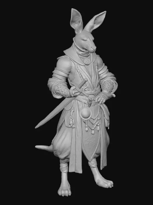 3D model for Kangaroo Warrior