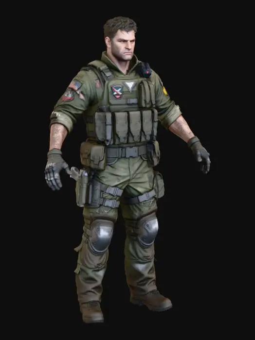 3D model for mix the references to design a enemy combatant
#game asset
#Sculpt details