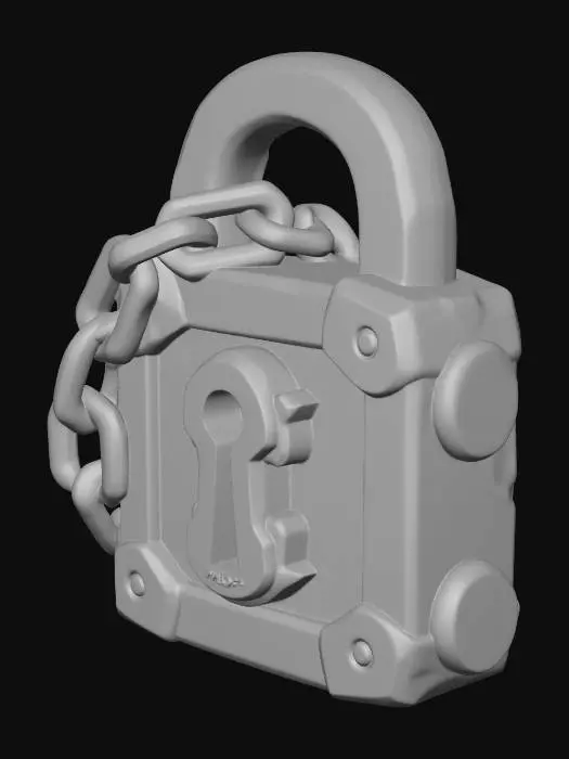3D model for Ironbound Padlock