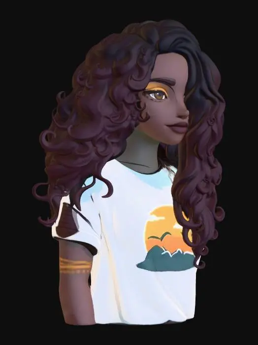 3D model for Sunset Over the Peaks