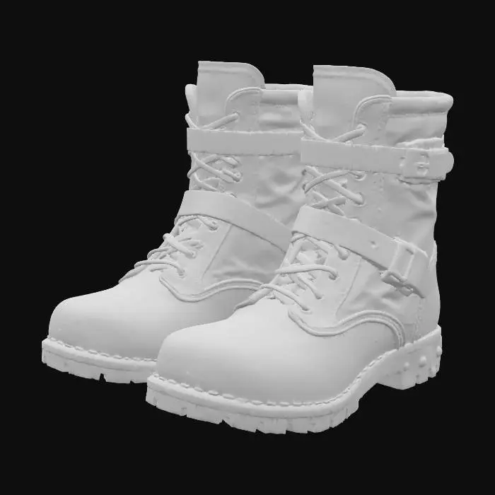 3D model for complete usable in game character low level boots, fantasy arpg,
pleasing contrast tones,
rugged texture work

