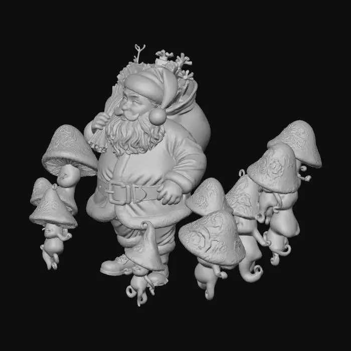 3D model for Santa's Whimsical Forest Journey, #Christmas2025#