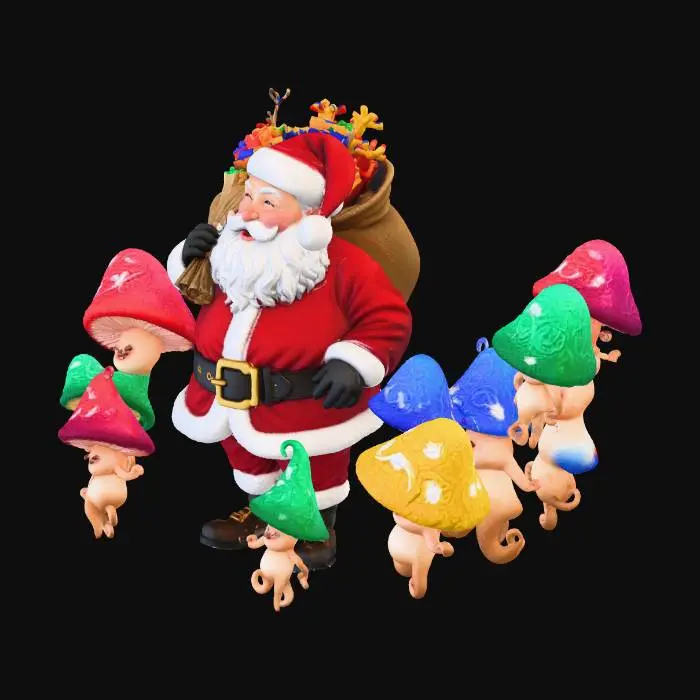 3D model for Santa's Whimsical Forest Journey, #Christmas2025#