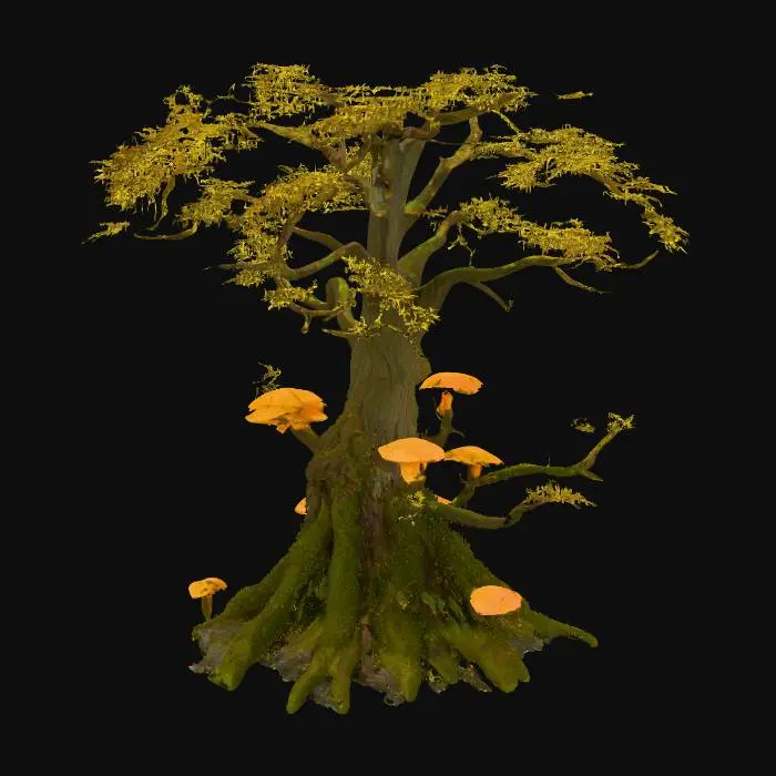 3D model for Generate a big tree ,from the hobbit movie ,fantasy tree 